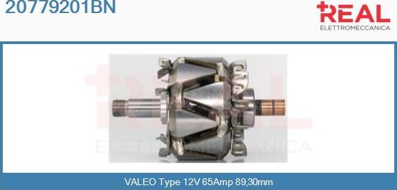 REAL 20779201BN - Ротор, генератор vvparts.bg