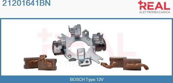 REAL 21201641BN - Държач, карбонови четки vvparts.bg