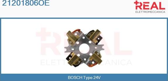 REAL 21201806OE - Държач, карбонови четки vvparts.bg