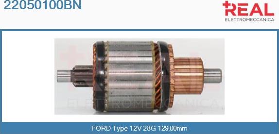 REAL 22050100BN - Ротор, стартер vvparts.bg