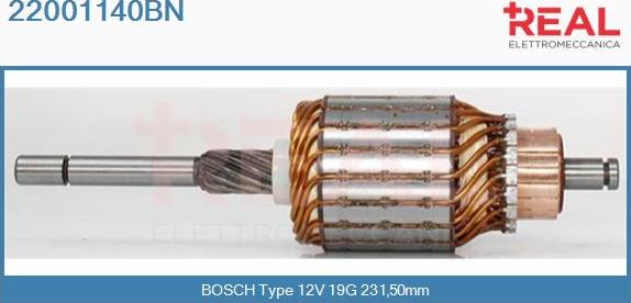 REAL 22001140BN - Ротор, стартер vvparts.bg