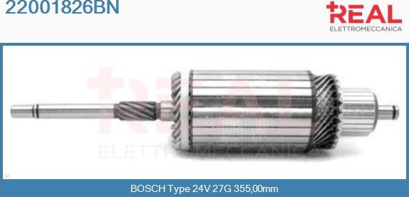 REAL 22001826BN - Ротор, стартер vvparts.bg