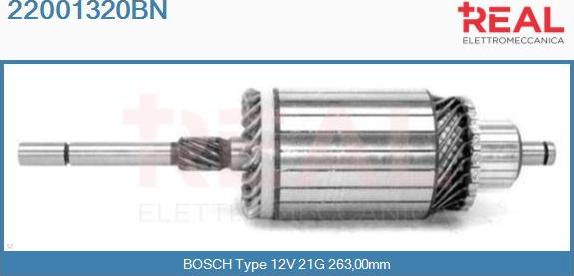 REAL 22001320BN - Ротор, стартер vvparts.bg