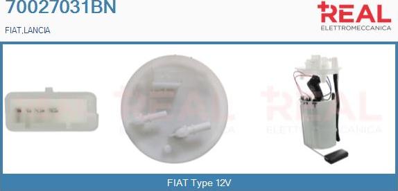 REAL 70027031BN - Горивопроводен модул (горивна помпа+сонда) vvparts.bg