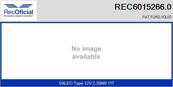 RECOFICIAL REC6015266.0 - Стартер vvparts.bg
