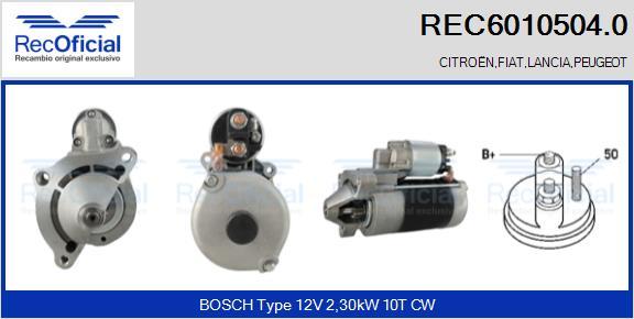 RECOFICIAL REC6010504.0 - Стартер vvparts.bg