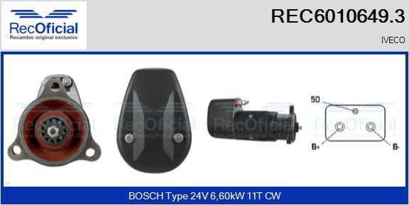 RECOFICIAL REC6010649.3 - Стартер vvparts.bg