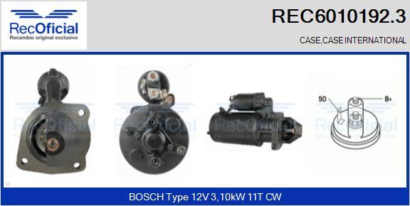 RECOFICIAL REC6010192.3 - Стартер vvparts.bg