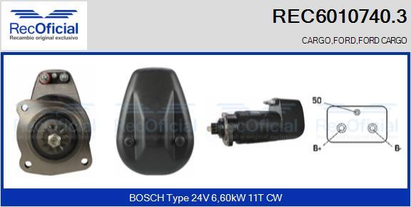 RECOFICIAL REC6010740.3 - Стартер vvparts.bg