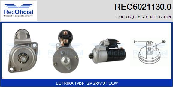 RECOFICIAL REC6021130.0 - Стартер vvparts.bg