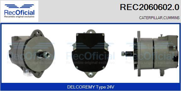 RECOFICIAL REC2060602.0 - Генератор vvparts.bg