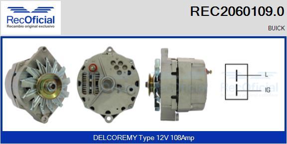 RECOFICIAL REC2060109.0 - Генератор vvparts.bg