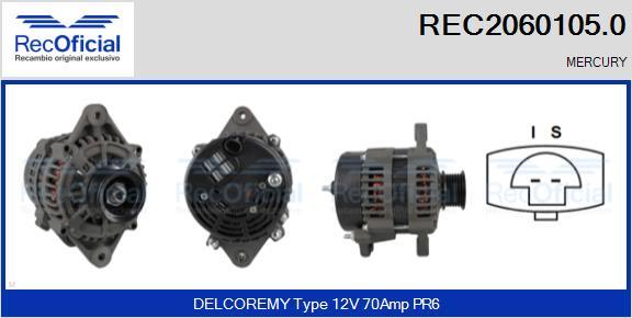 RECOFICIAL REC2060105.0 - Генератор vvparts.bg