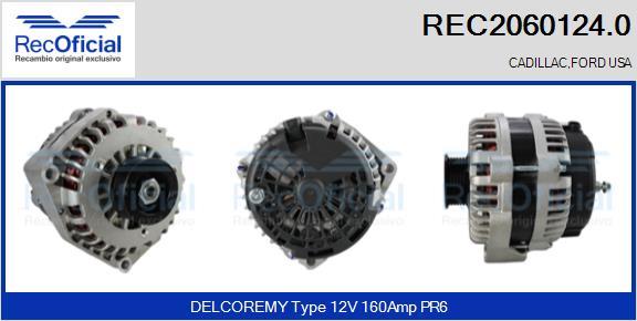 RECOFICIAL REC2060124.0 - Генератор vvparts.bg