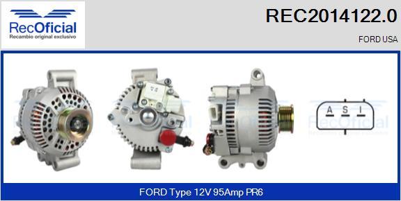 RECOFICIAL REC2014122.0 - Генератор vvparts.bg