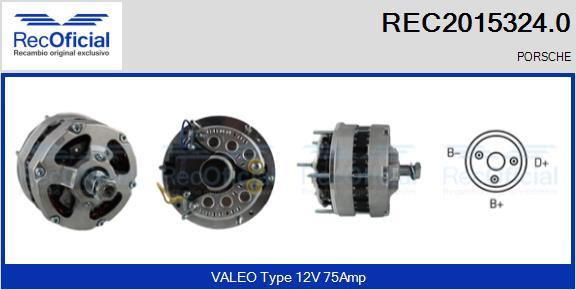 RECOFICIAL REC2015324.0 - Генератор vvparts.bg