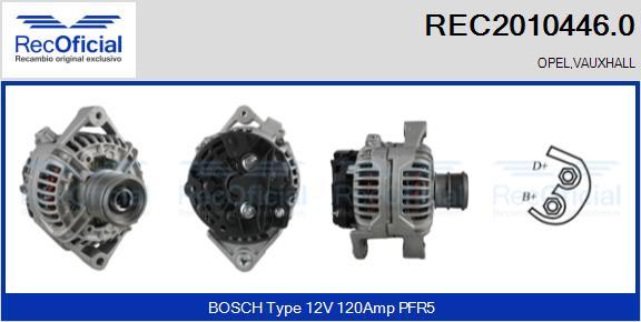 RECOFICIAL REC2010446.0 - Генератор vvparts.bg