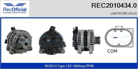 RECOFICIAL REC2010434.0 - Генератор vvparts.bg