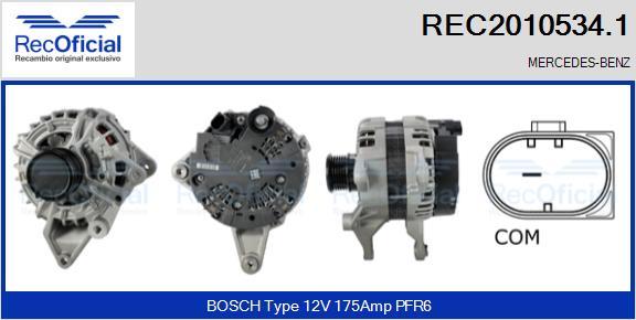 RECOFICIAL REC2010534.1 - Генератор vvparts.bg