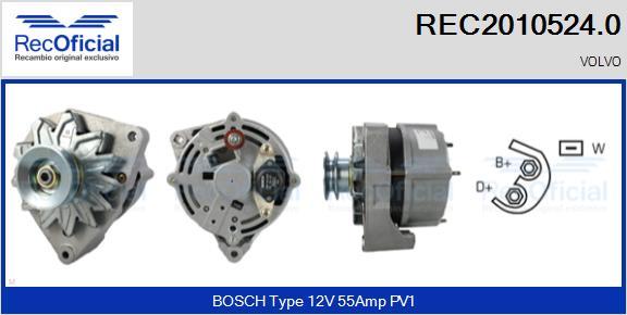 RECOFICIAL REC2010524.0 - Генератор vvparts.bg