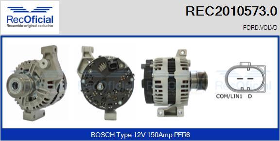 RECOFICIAL REC2010573.0 - Генератор vvparts.bg