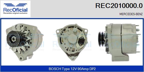 RECOFICIAL REC2010000.0 - Генератор vvparts.bg