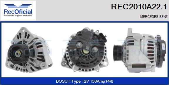 RECOFICIAL REC2010A22.1 - Генератор vvparts.bg