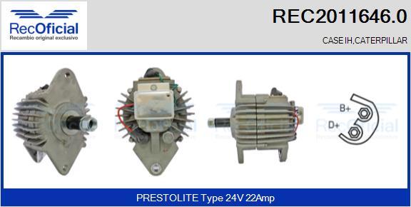 RECOFICIAL REC2011646.0 - Генератор vvparts.bg