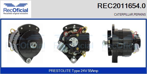 RECOFICIAL REC2011654.0 - Генератор vvparts.bg