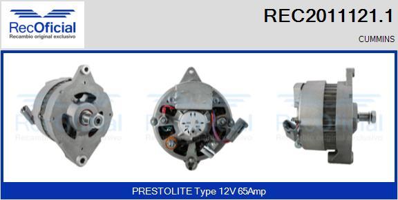 RECOFICIAL REC2011121.1 - Генератор vvparts.bg