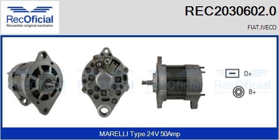 RECOFICIAL REC2030602.0 - Генератор vvparts.bg