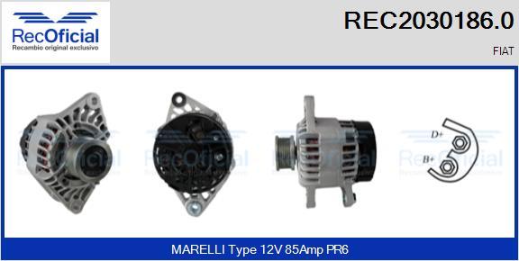 RECOFICIAL REC2030186.0 - Генератор vvparts.bg