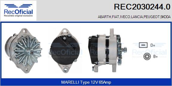 RECOFICIAL REC2030244.0 - Генератор vvparts.bg