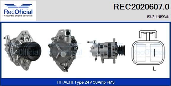 RECOFICIAL REC2020607.0 - Генератор vvparts.bg