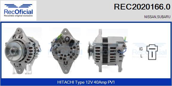 RECOFICIAL REC2020166.0 - Генератор vvparts.bg