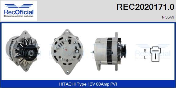 RECOFICIAL REC2020171.0 - Генератор vvparts.bg