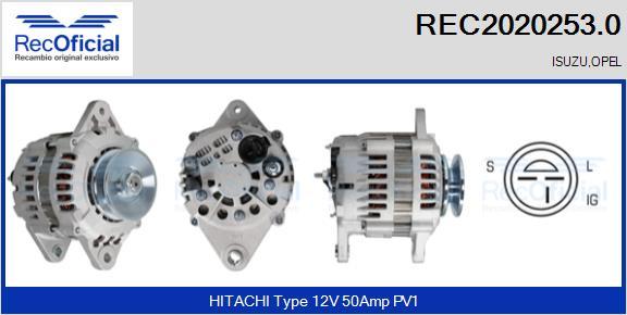 RECOFICIAL REC2020253.0 - Генератор vvparts.bg