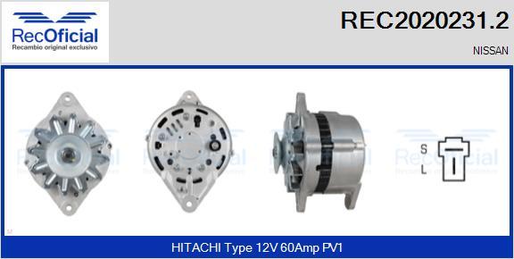 RECOFICIAL REC2020231.2 - Генератор vvparts.bg