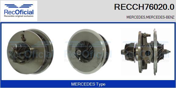 RECOFICIAL RECCH76020.0 - Картридж, турбо vvparts.bg