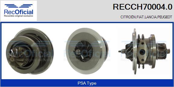 RECOFICIAL RECCH70004.0 - Картридж, турбо vvparts.bg