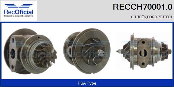 RECOFICIAL RECCH70001.0 - Картридж, турбо vvparts.bg