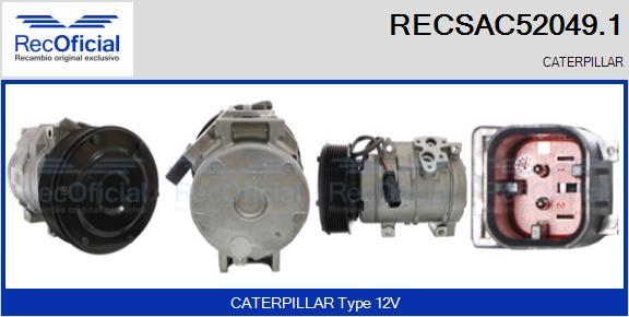 RECOFICIAL RECSAC52049.1 - Компресор, климатизация vvparts.bg