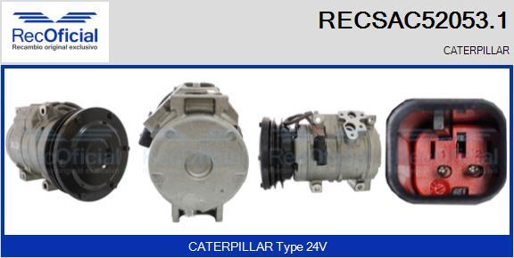 RECOFICIAL RECSAC52053.1 - Компресор, климатизация vvparts.bg