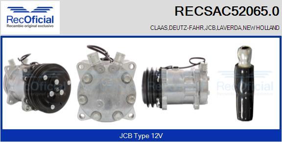 RECOFICIAL RECSAC52065.0 - Компресор, климатизация vvparts.bg