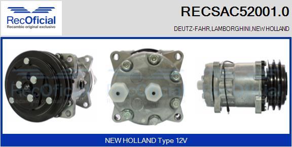 RECOFICIAL RECSAC52001.0 - Компресор, климатизация vvparts.bg