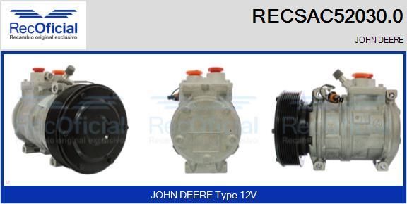 RECOFICIAL RECSAC52030.0 - Компресор, климатизация vvparts.bg