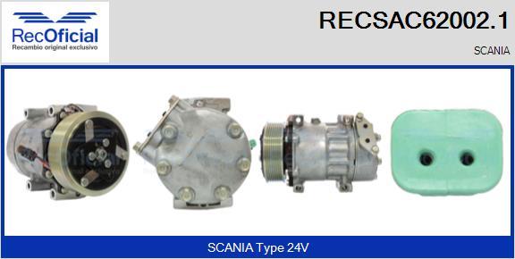 RECOFICIAL RECSAC62002.1 - Компресор, климатизация vvparts.bg