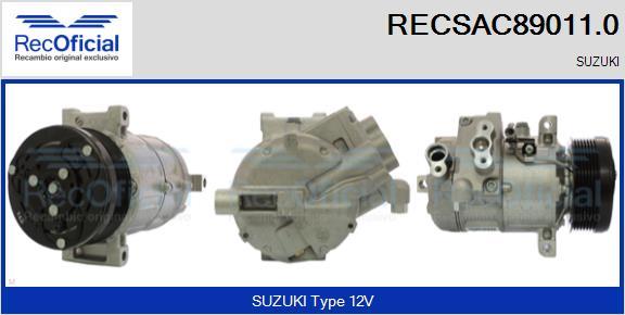 RECOFICIAL RECSAC89011.0 - Компресор, климатизация vvparts.bg