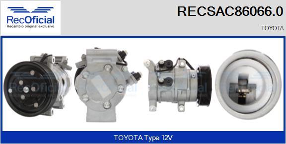 RECOFICIAL RECSAC86066.0 - Компресор, климатизация vvparts.bg