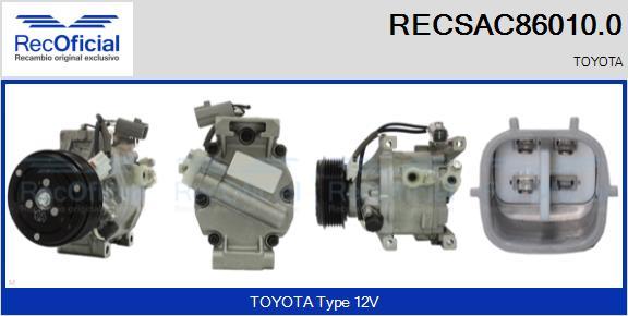 RECOFICIAL RECSAC86010.0 - Компресор, климатизация vvparts.bg